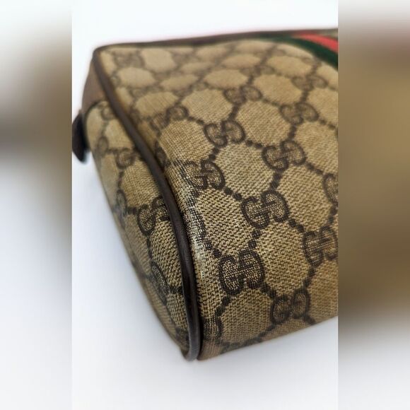 Gucci GG Canvas Web Sherry Line Clutch Bag - Picture 11 of 14